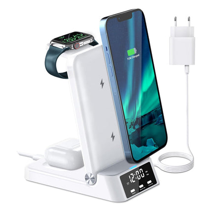 Faltbare Qi-Ladestation mit integriertem Wecker