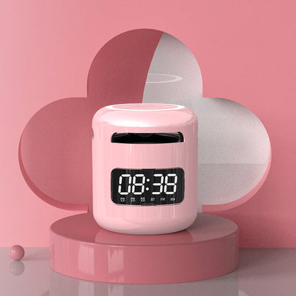 Tragbarer Mini Bluetooth Wecker mit Uhr