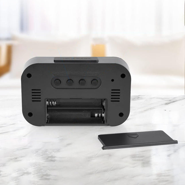 Kompakter Reisewecker mit Knopfzellenbatterie