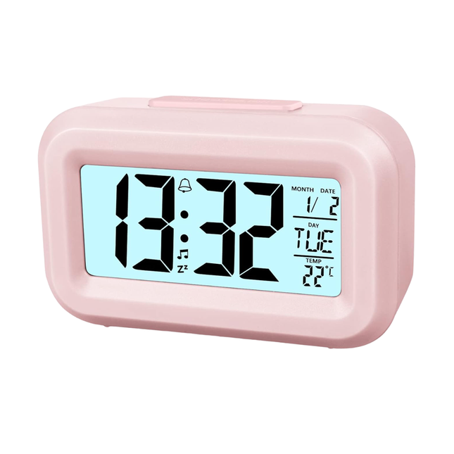 Kompakter Reisewecker mit Knopfzellenbatterie