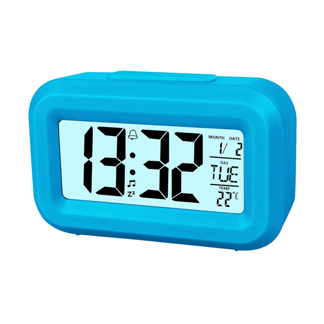 Kompakter Reisewecker mit Knopfzellenbatterie