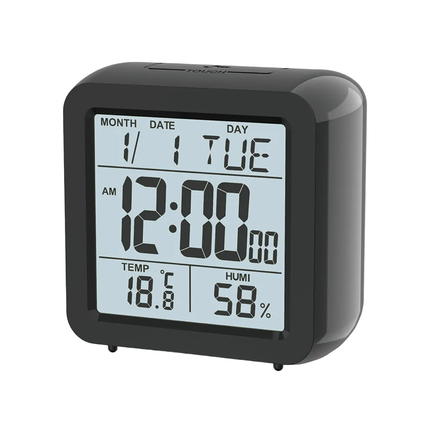 Reisewecker mit permanenter LCD-Anzeige