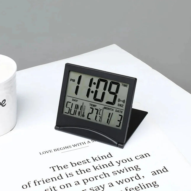 Kompakter klappbarer Wecker für Reisen