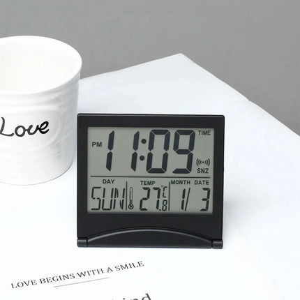 Kompakter klappbarer Wecker für Reisen