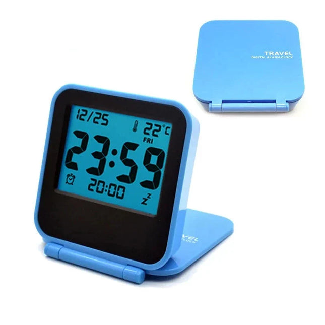 Kompakter digitaler Reisewecker klappbar