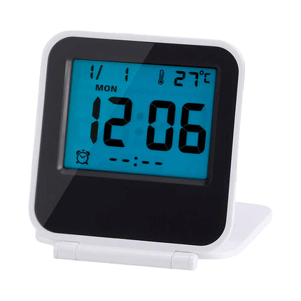 Kompakter digitaler Reisewecker klappbar