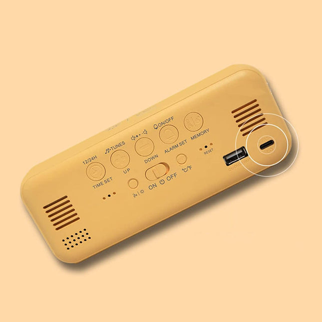 Design Digitalwecker mit Temperaturanzeige