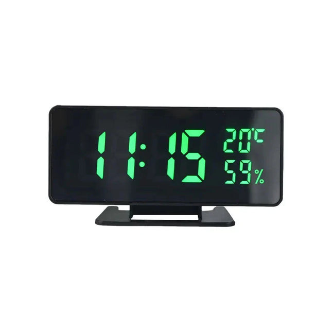 Moderne digitale Tischuhr mit Spiegeleffekt