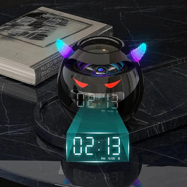 Digitalwecker Teufel Design mit Bluetooth