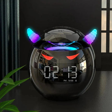Digitalwecker Teufel Design mit Bluetooth