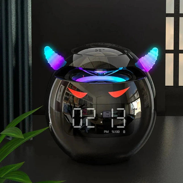 Digitalwecker Teufel Design mit Bluetooth