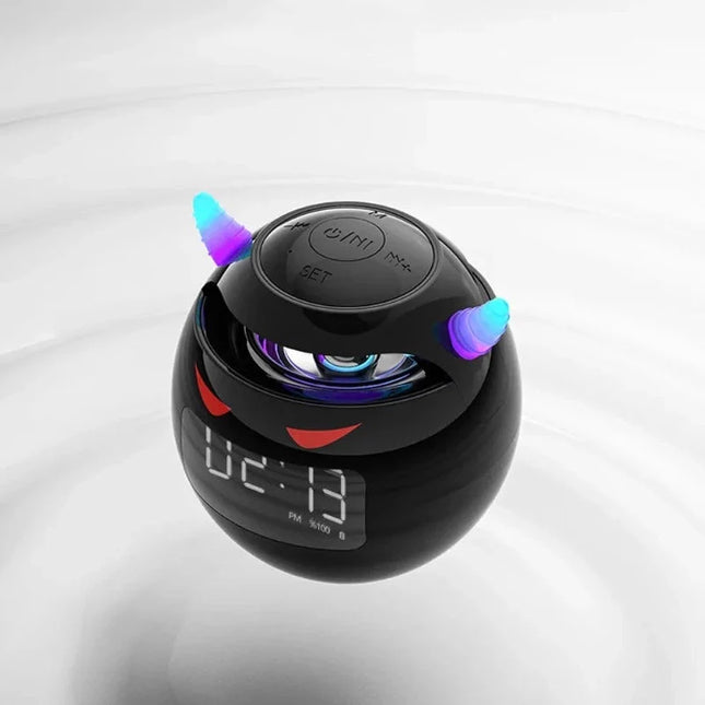 Digitalwecker Teufel Design mit Bluetooth