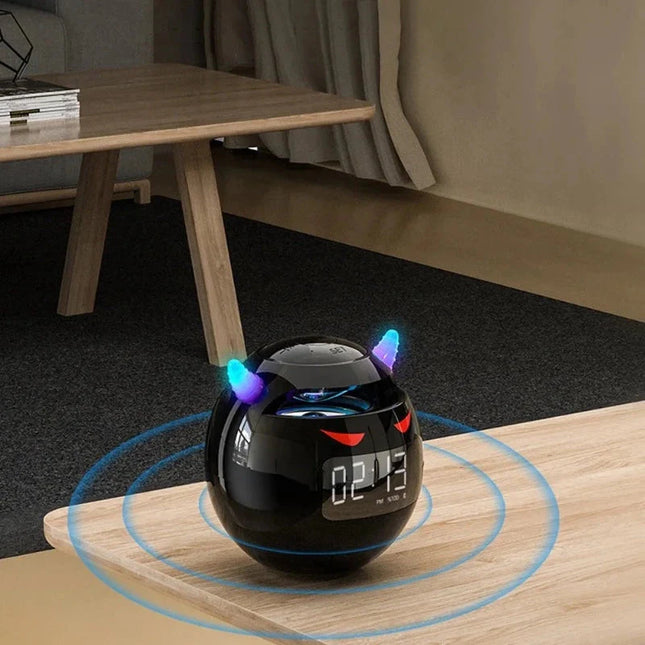 Digitalwecker Teufel Design mit Bluetooth