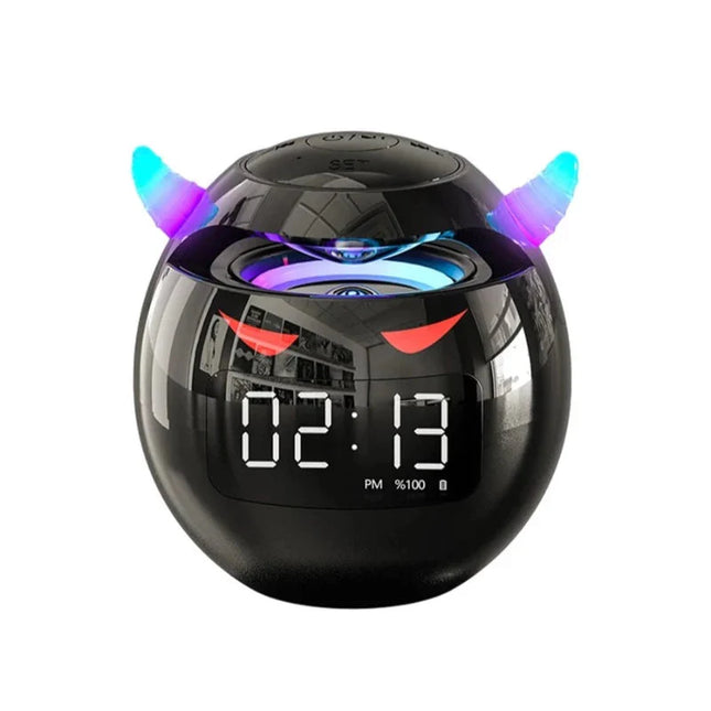 Digitalwecker Teufel Design mit Bluetooth