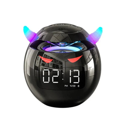 Digitalwecker Teufel Design mit Bluetooth