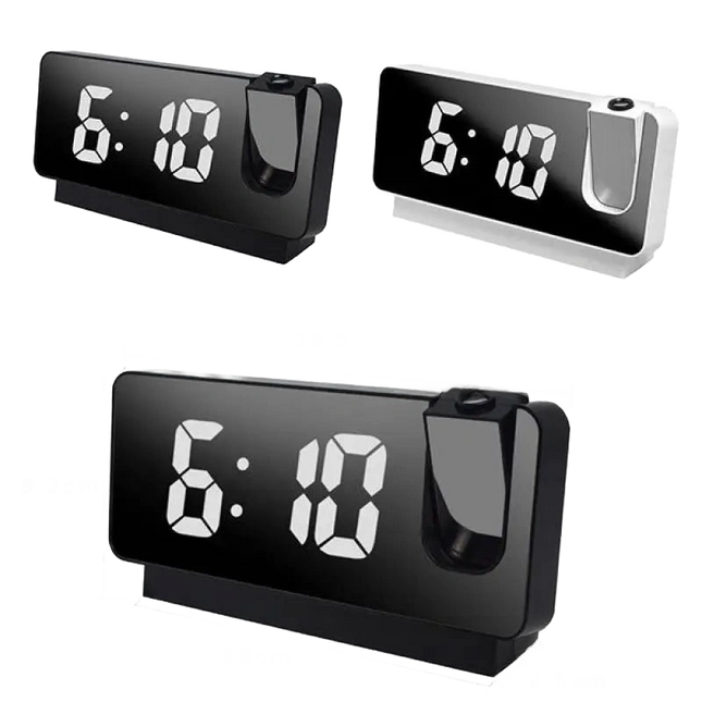 Digitaler Wecker mit Deckenprojektion