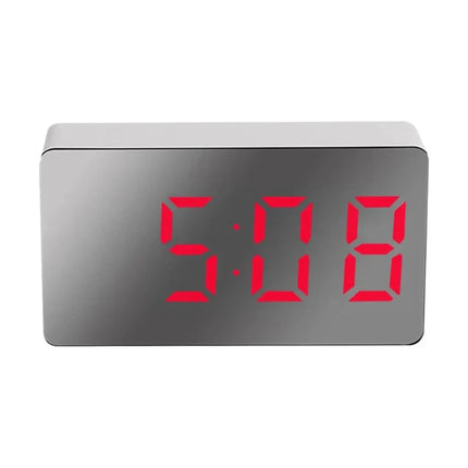 Digitaler Wecker mit großer Spiegelfläche