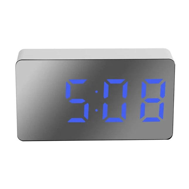 Digitaler Wecker mit großer Spiegelfläche