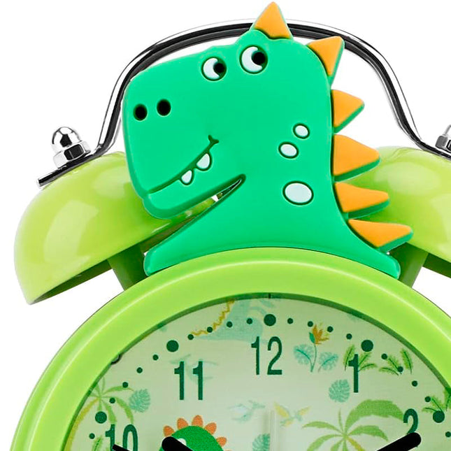 Grüner Dinosaurier Wecker für Kinder