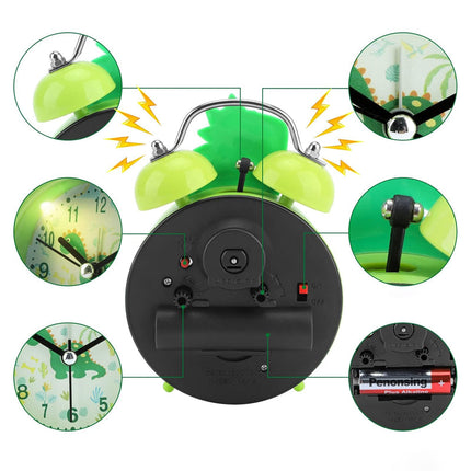 Grüner Dinosaurier Wecker für Kinder