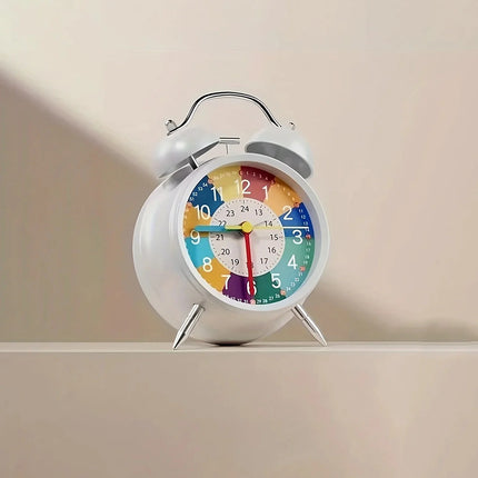 Bunter Lernwecker mit Doppelglocke