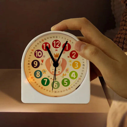 Rosa Lernwecker für Mädchen mit Hase