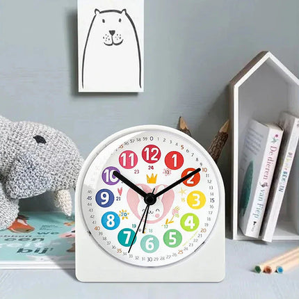 Rosa Lernwecker für Mädchen mit Hase