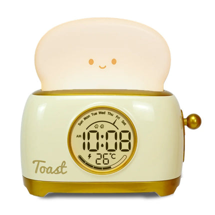 Lustiger Toaster Wecker mit Nachtlicht