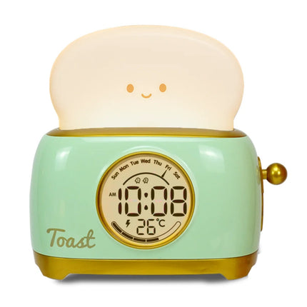 Lustiger Toaster Wecker mit Nachtlicht