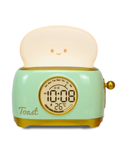 Lustiger Toaster Wecker mit Nachtlicht