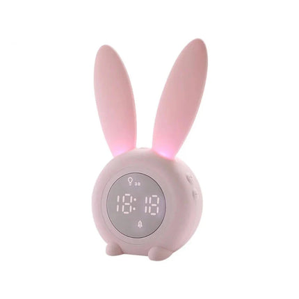 Digitaler Hasenwecker mit Licht für Mädchen