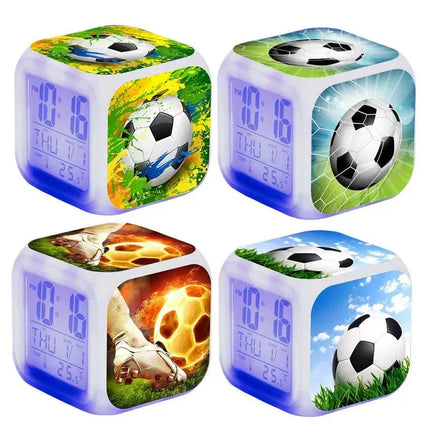 Digitaler Fußball Wecker mit Licht