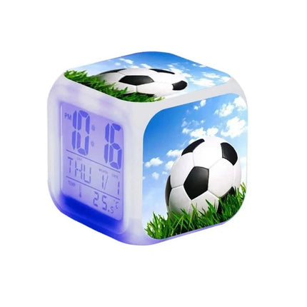 Digitaler Fußball Wecker mit Licht
