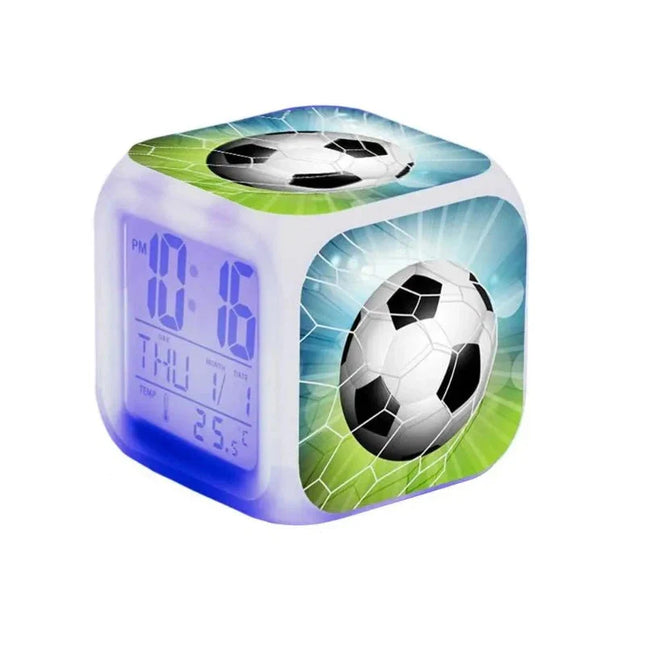 Digitaler Fußball Wecker mit Licht