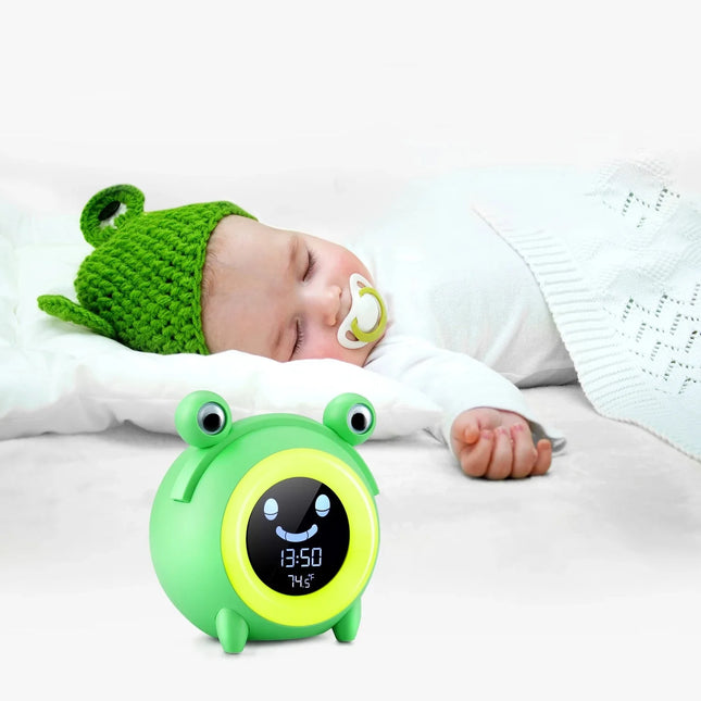 Lustiger Kinder Schlaftrainer als Frosch