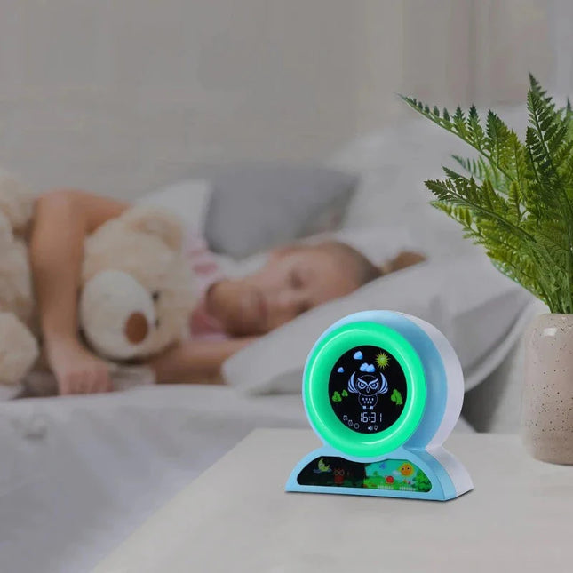 Kinder Schlaftrainer Wecker im Eulen-Design