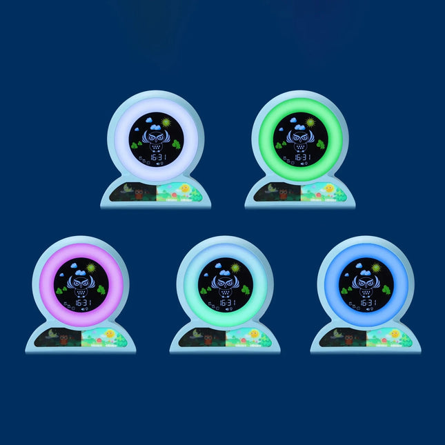 Kinder Schlaftrainer Wecker im Eulen-Design