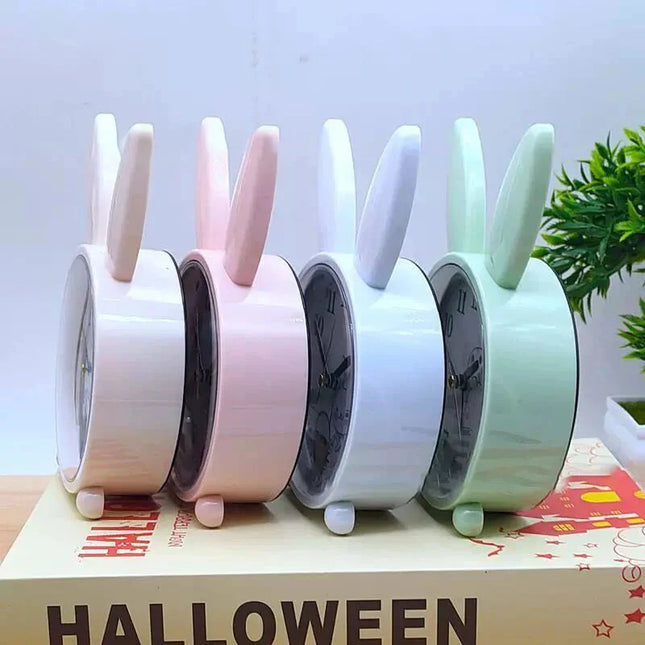 Analoger Kinderwecker im süßen Hasen-Design