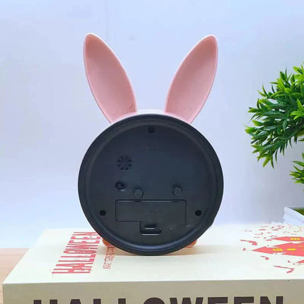 Analoger Kinderwecker im süßen Hasen-Design