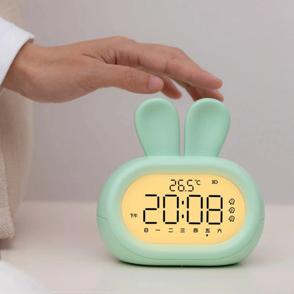 Digitaler Kinderwecker Hase mit Nachtlicht