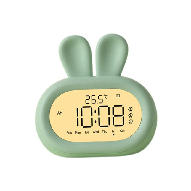 Digitaler Kinderwecker Hase mit Nachtlicht