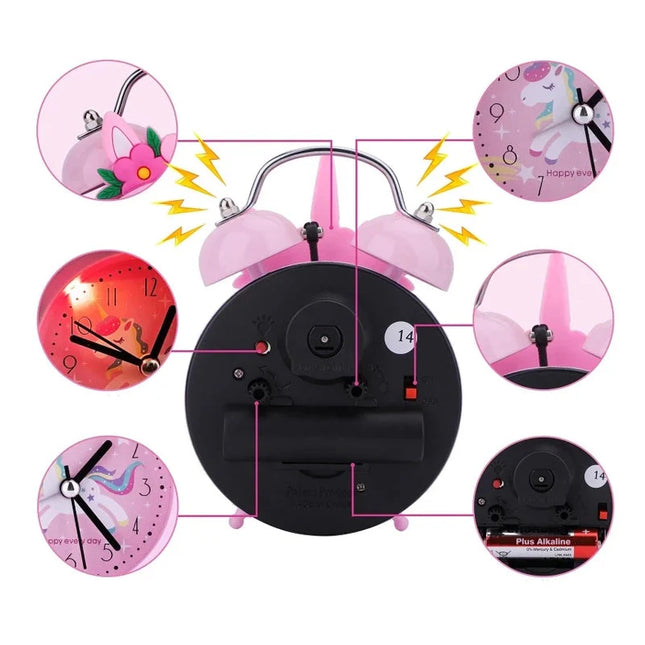 Einhorn Wecker mit Nachtlicht für Kinder