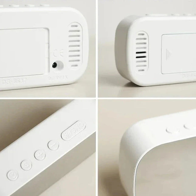 LED-Spiegelwecker mit extra großen Ziffern