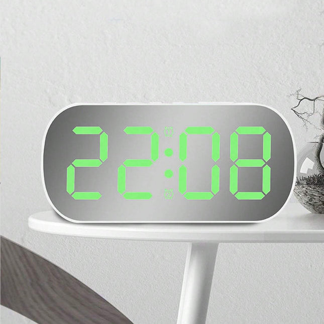 LED-Spiegelwecker mit extra großen Ziffern