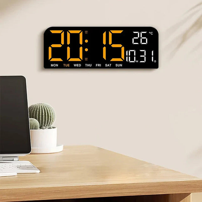 Großer LED Digitalwecker mit Netzbetrieb