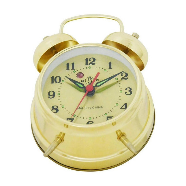 Mechanischer Glockenwecker in Gold