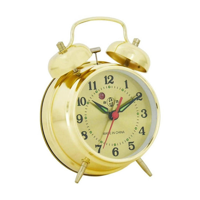 Mechanischer Glockenwecker in Gold