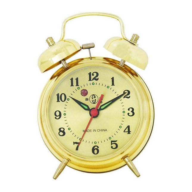 Mechanischer Glockenwecker in Gold