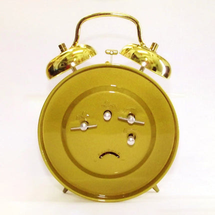 Goldener Vintage Doppelglockenwecker mechanisch