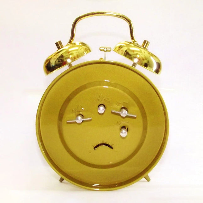 Goldener Vintage Doppelglockenwecker mechanisch